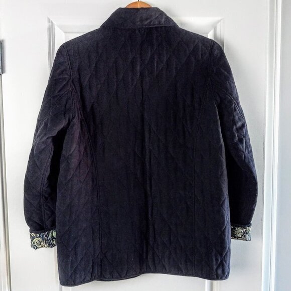 Blassport Blue Paisley Quilted Reversible Jacket - Picture 5 of 8